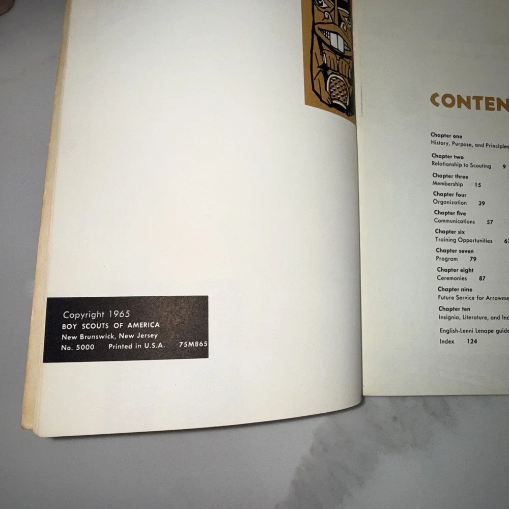 Order of the Arrow Handbook Boy Scouts of America 1965 Vintage Paperback Book